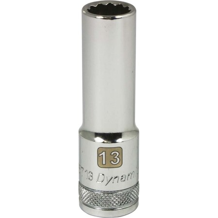 Dynamic 1/2" Drive, 13mm Metric Socket, 12 Points D015713